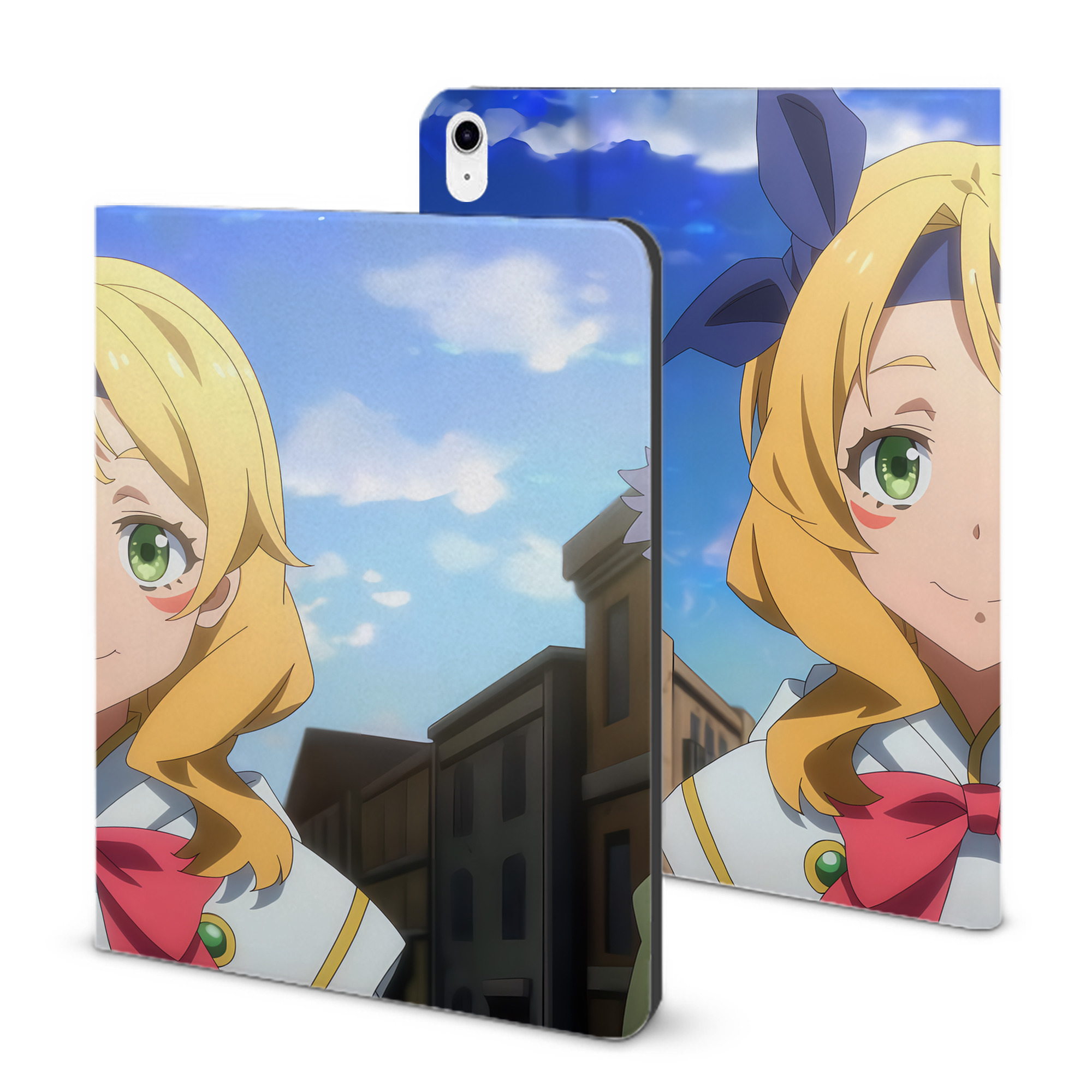 （画像用） 転スラ Regarding Reincarnated to Slime IPad ケース ブック型 PUレザー TPU 耐衝撃 軽量 薄型 ペン収納なし 全面保護 IPad 各モデル対応